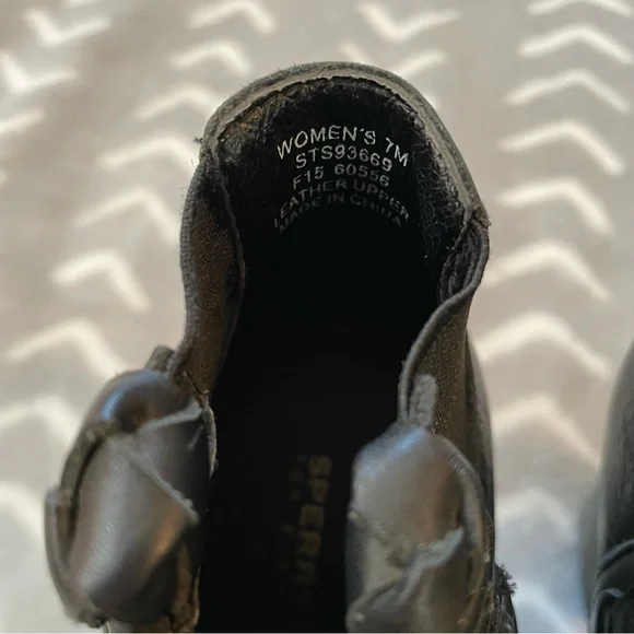 Sperry Black Leather Boots - Picture 10 of 14